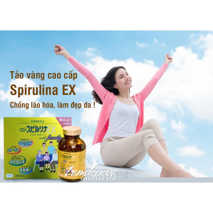 Tảo vàng cao cấp Spirulina EX Family