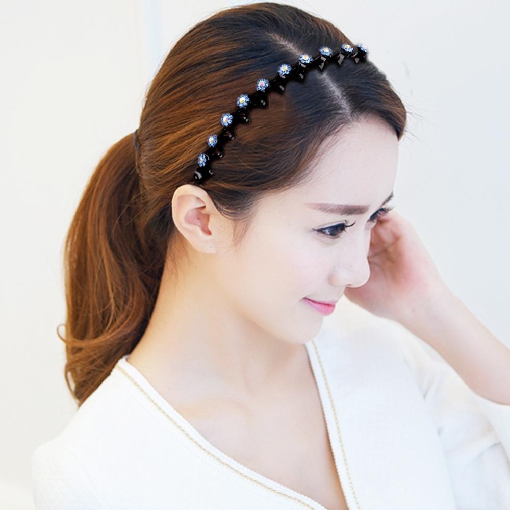 Băng Đô Cài Tóc Đính Hoa Nhiều Màu Sắc Ngọt Ngào Thời Trang Hàn Quốc Cho Nữ