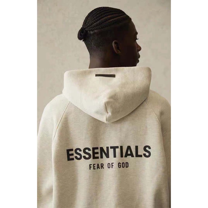 Áo Sweater Cotton In Chữ Essentials Thời Trang Cho Nam Nữ