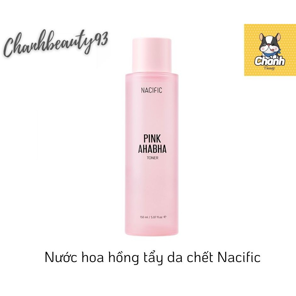 Nước hoa hồng loại bỏ tế bào chết Pink AHABHA Nacific 150 mL