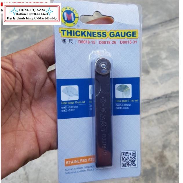 Thước lá đo khe 31 lá C-Mart D0018-31
