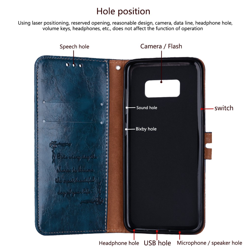 Bao da điện thoại PU có nhiều màu sắc để lựa chọn cho Samsung S8 Plus S9 Plus | BigBuy360 - bigbuy360.vn