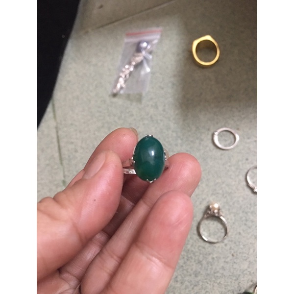 Nhẫn kiểu phối đá khung silver nhiều lựa chọn si tuyển Nhật