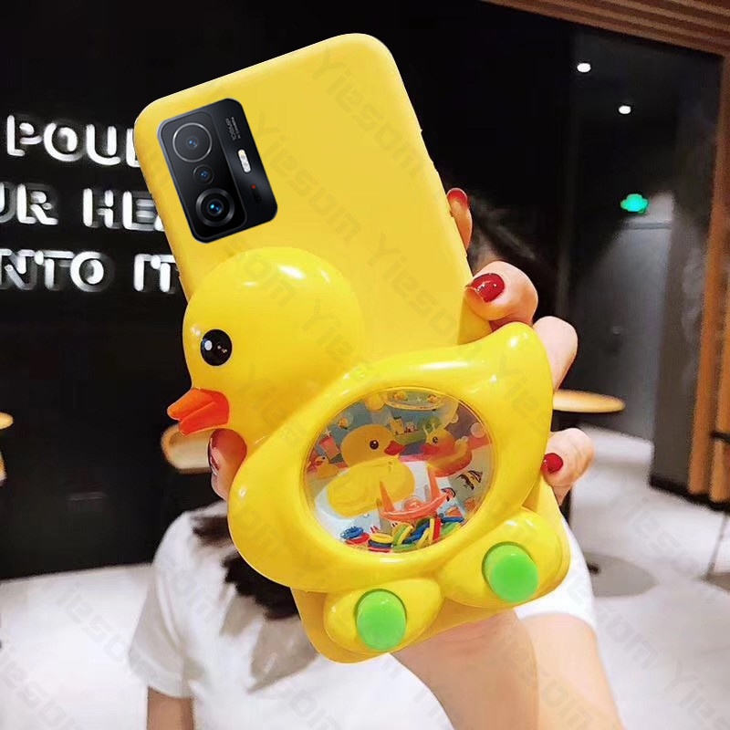 Ốp Điện Thoại Hình Chú Vịt 3D Dễ Thương Cho Xiaomi Mi 12 11 Lite 10 11T 10T Pro Poco M4 M3 X3 GT NFC F3