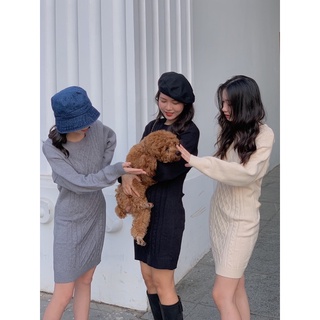 váy len ôm vặn thừng VB125 LOLLIE STUDIO