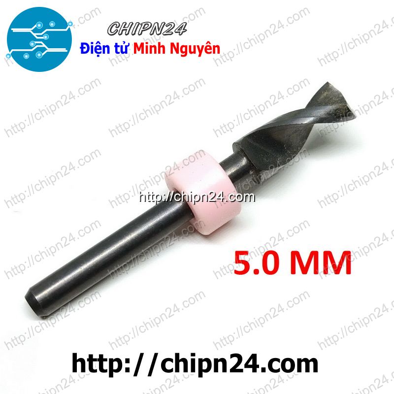 [1 CÂY] Mũi khoan mạch in CNC 5.0mm (Mạch điện tử, PCB)