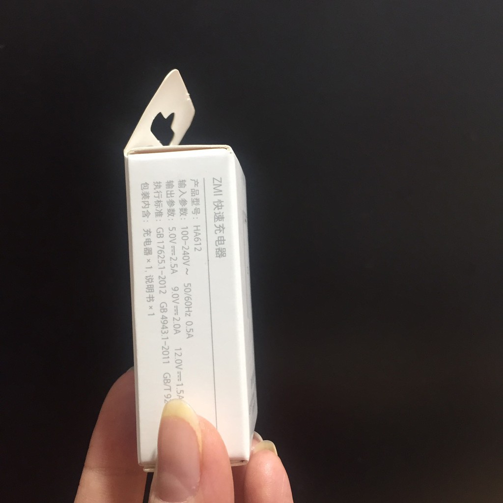 Cốc sạc nhanh 1 cổng USB QC3.0 18W ZMI HA612