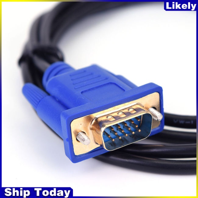 Dây Cáp Chuyển Đổi 1.8M HDMI Sang VGA HD 1080P HDMI Đực Sang VGA Cho Máy Tính Laptop