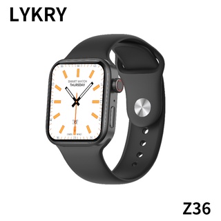 Đồng hồ thông minh Lykry Z36 IWO màn hình vuông 1.7 hỗ trợ đo nhịp tim nhiệt độ cơ thể gọi bluetooth theo dõi thể thumbnail