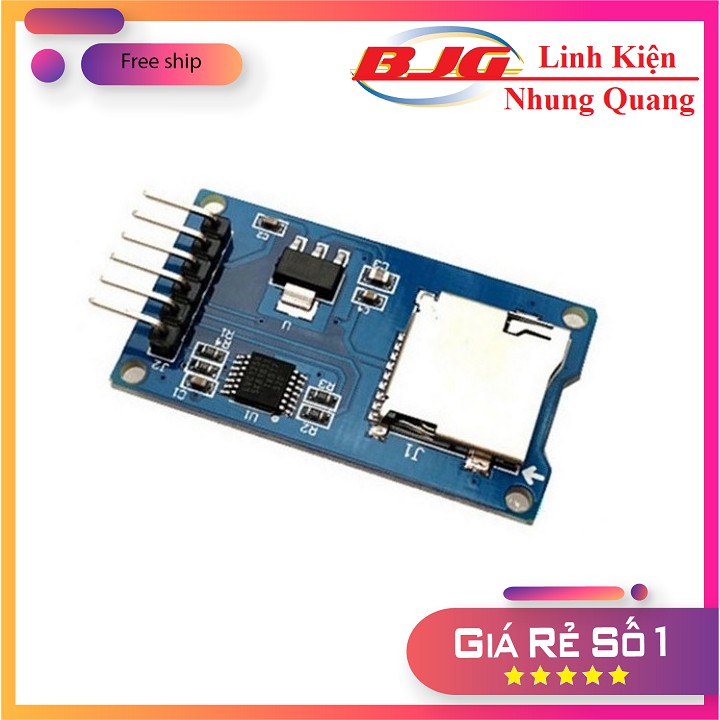 Module Đọc Thẻ Nhớ Micro SD/Micro SDHC SPI