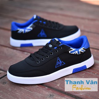 Giày vải sneaker dành cho nam (đen phối xanh) size từ 39-44