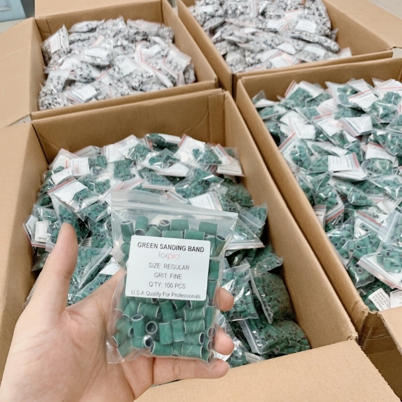 Set 25 Đầu Mài Móng Nhám Giấy Xanh Mịn Và Nhám Chuyên Dụng Để Mài Móng Tay Móng Bột