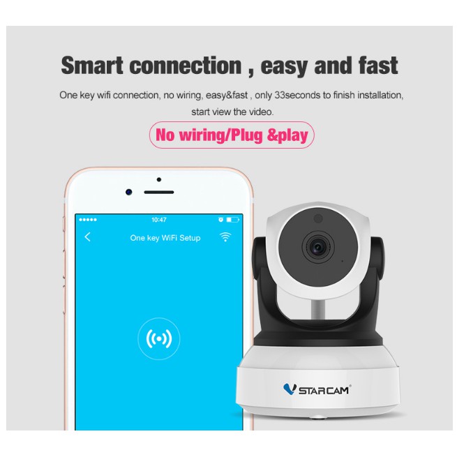 Camera wifi ip C7824 Vstarcam HD720 | BigBuy360 - bigbuy360.vn