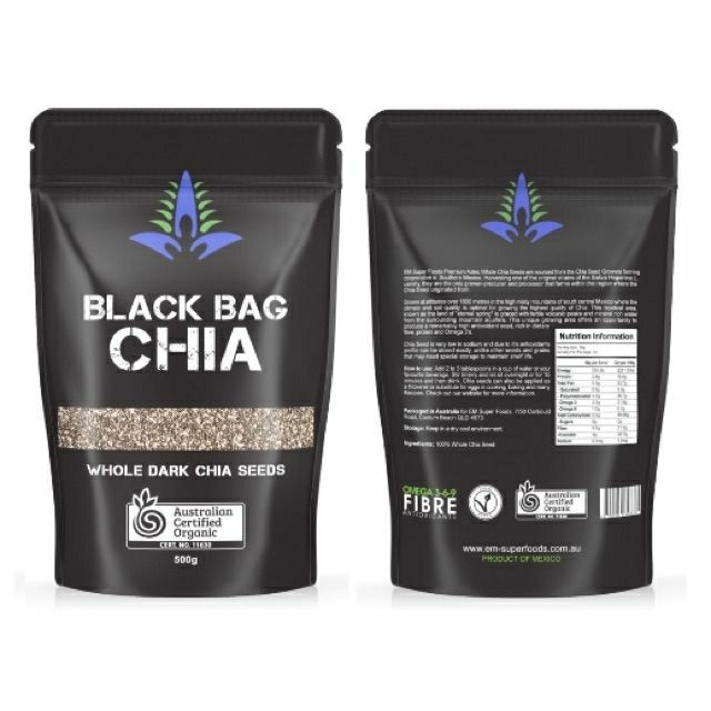 500g Hạt chia đen Úc Black Bag Chia