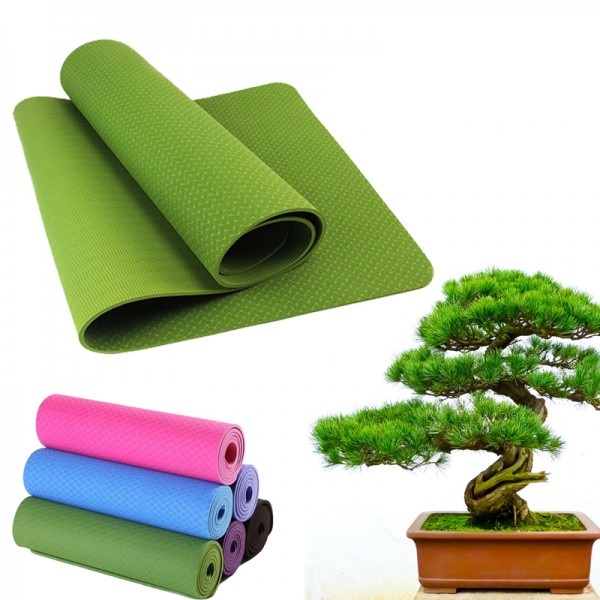 [ TRI ÂN ] Thảm Tập YOGA GYM 6MM 1 Lớp TPE Cao Cấp Chống Trượt Bám Sàn Tốt