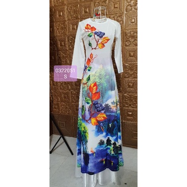 Áo dài hoa nhí và 3d