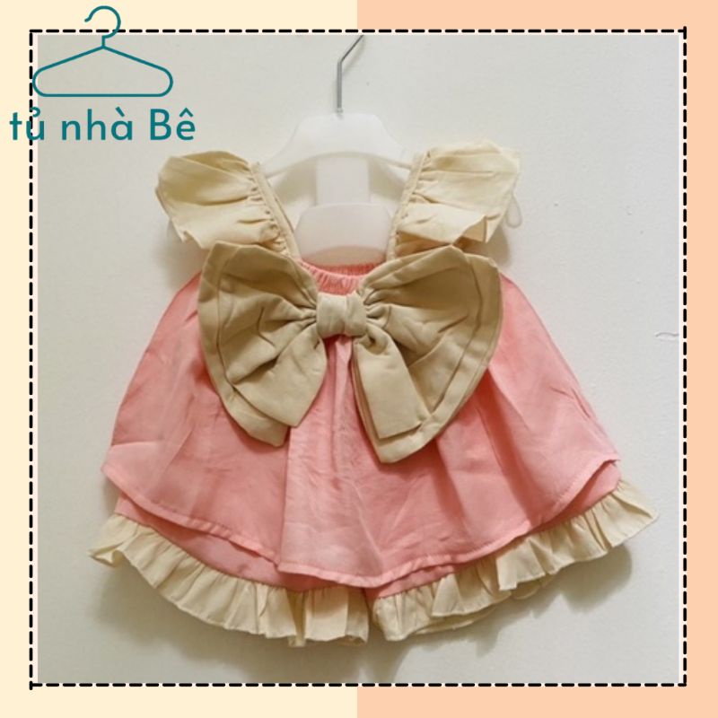 TỔNG HỢP các mẫu set bộ và váy vintage điệu đà cho bé gái 5-17kg