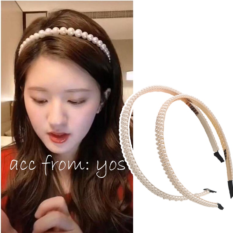 Băng đô cài tóc hạt châu sang chảnh