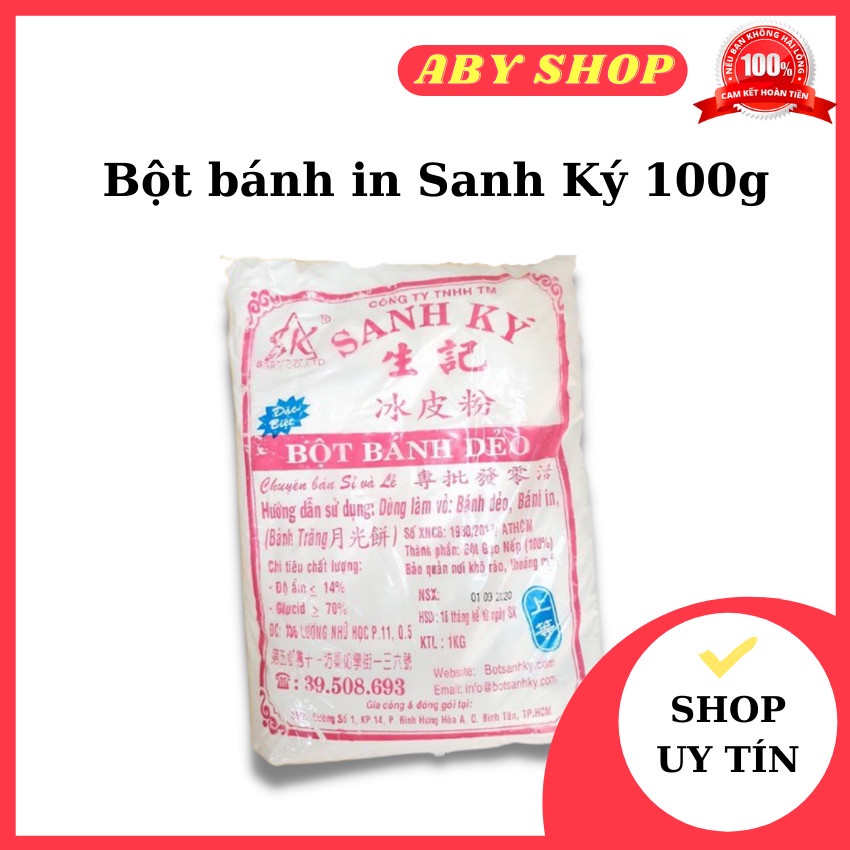 Bột bánh in ⚡ SIÊU NGON ⚡100g  bột nguyên liệu làm bánh in sanh ký