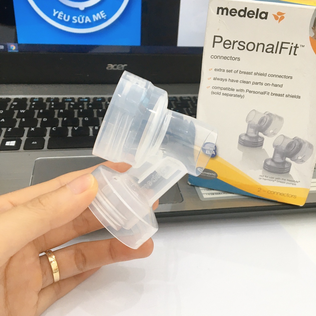 Set 2 cổ nối máy hút sữa Me_dela pump chính hãng - Phụ kiện hút sữa