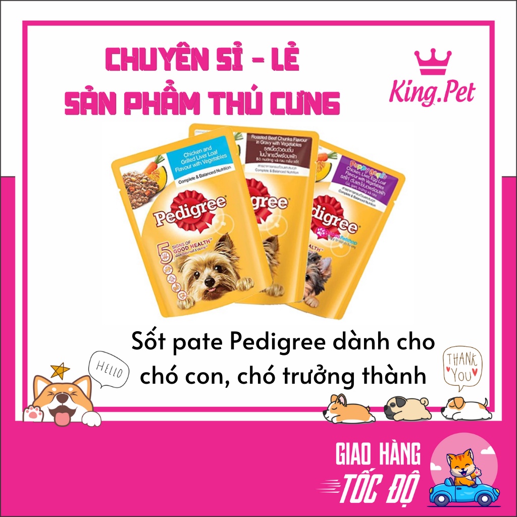 Pate Pedigree dành cho con và trưởng thành