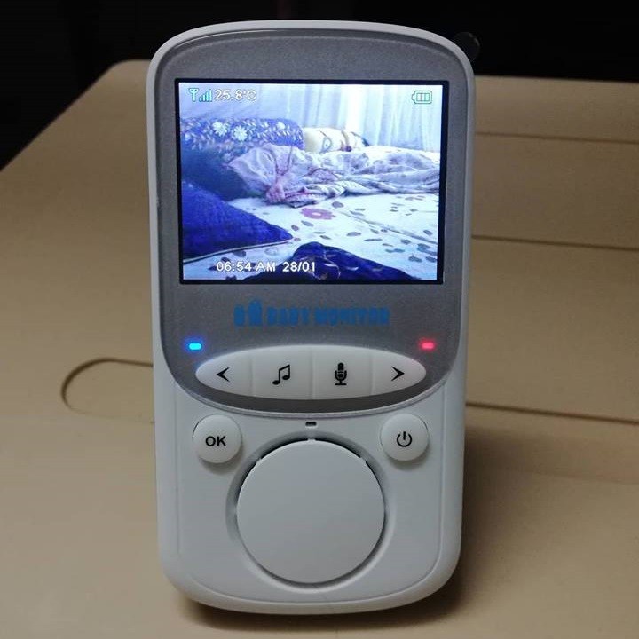 Máy báo khóc 2 chiều kiểm soát nhiệt độ ban đêm 2.4Ghz V605