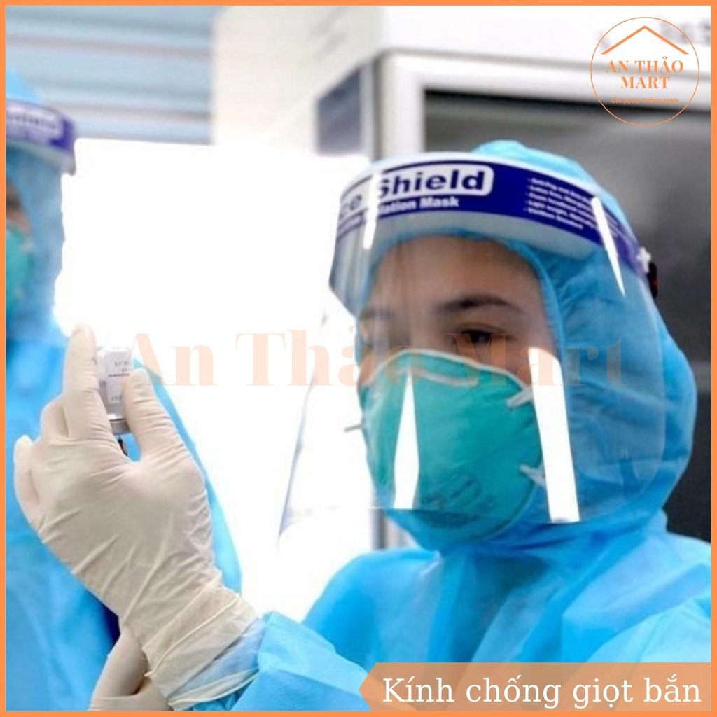Kính Chống Giọt Bắn, Mặt Nạ Chắn Giọt Bắn Face Shield, Mặt Nạ Bảo Hộ Chống Bụi Chống Vi Khuẩn