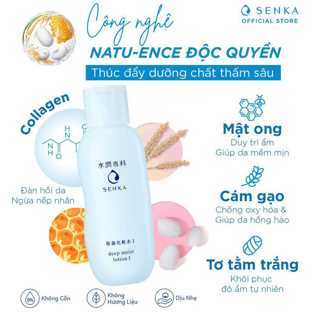 [HB Gift] Nước cân bằng và dưỡng ẩm chuyên sâu Senka deep moist lotion 200ml_15917