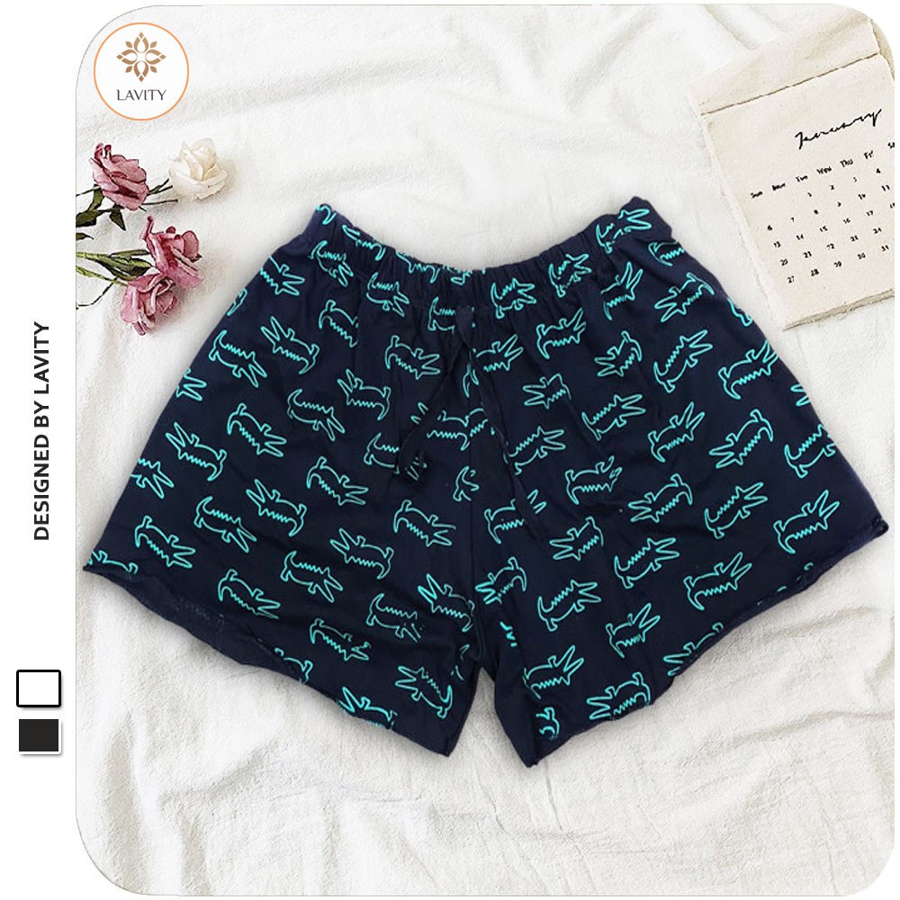 [Ảnh thật+ video ]Quần đùi nữ thái họa tiết chân bèo chất thun mát - Quần short nữ, quần ngủ mùa hè chất thun co giãn | BigBuy360 - bigbuy360.vn