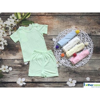 Bộ bé trai/ bé gái Father care cúc vai cộc tay