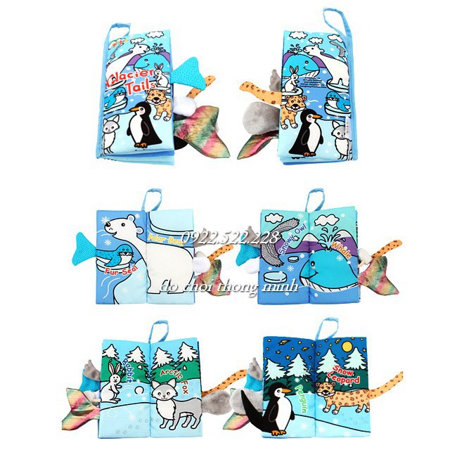 Sách vải có đuôi jolly baby mới - nhiều mẫu