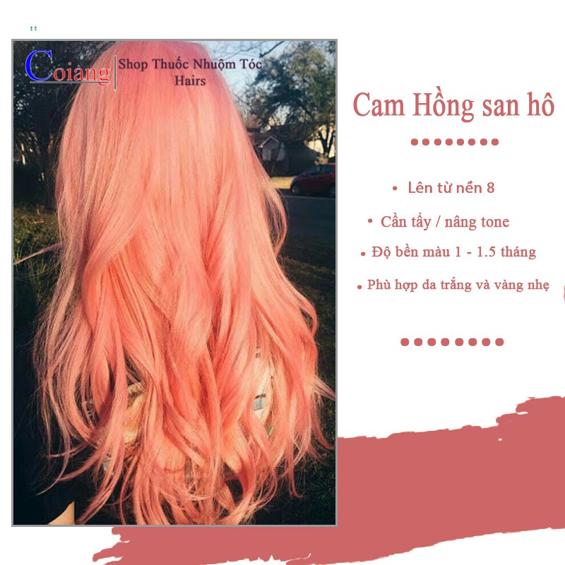 Thuốc nhuộm tóc CAM SAN HÔ Cần Dùng thuốc tẩy