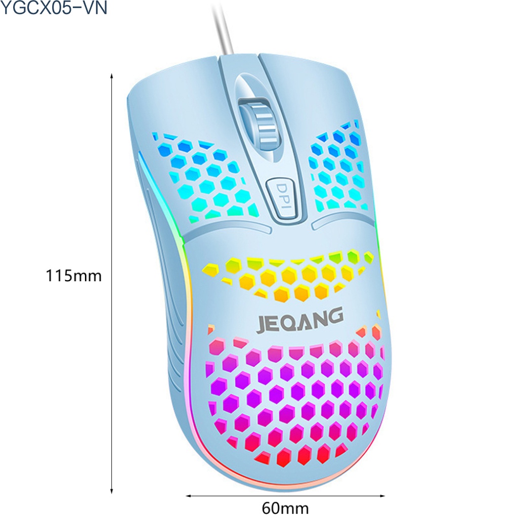 Chuột Chơi Game Jeqang G-102 Siêu Nhẹ Có Dây Và Đèn Led | BigBuy360 - bigbuy360.vn