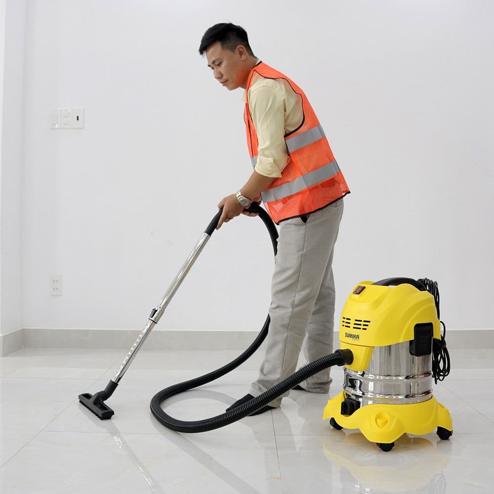 Máy hút bụi công nghiệp và gia đình Sumika K20 công suất 1600W dung tích 20L  bảo hành 1 năm