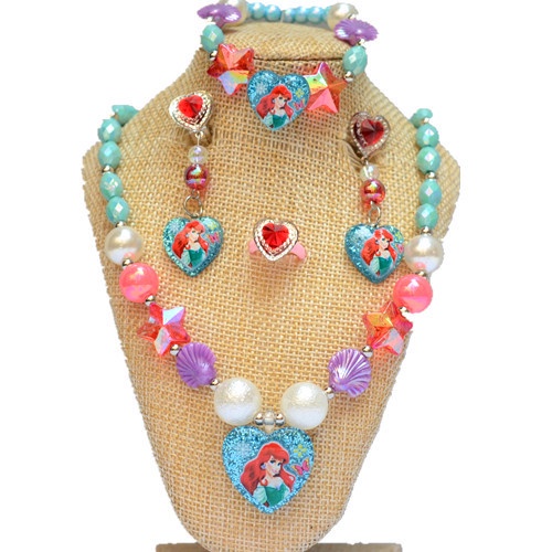 Bộ Trang Sức Đuôi Nàng Tiên Cá Nhỏ 2021 Dành Cho Bé Gái