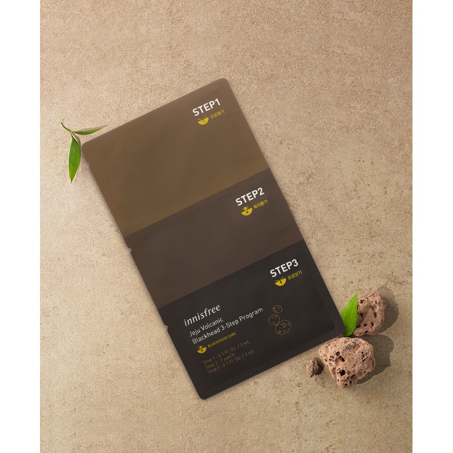 [CHÍNH HÃNG 100%] MẶT NẠ LỘT MỤN 3 BƯỚC INNISFREE JEJU VOLCANIC BLACKHEAD 3-STEP PROGRAM MẪU MỚI 2019