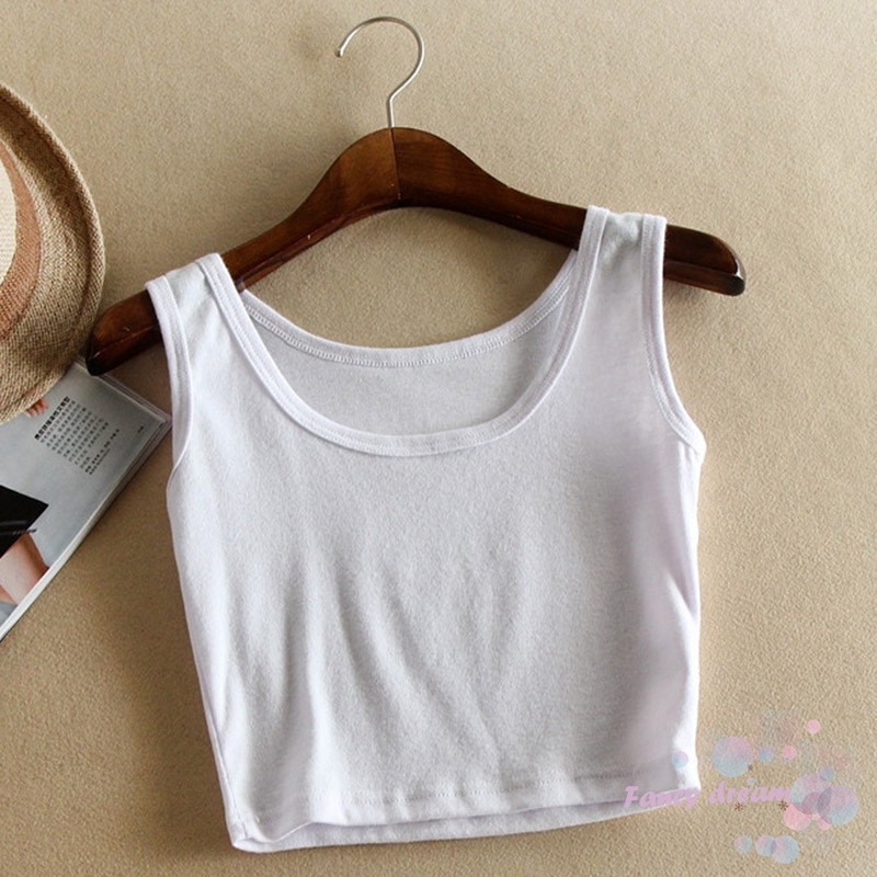 COD Women Solid Color Vest Slim Sleeveless Casual Summer Tank Top for Daily Wear | BigBuy360 - bigbuy360.vn