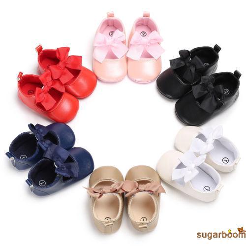 Giày búp bê đính nơ xinh xắn dành cho bé gái