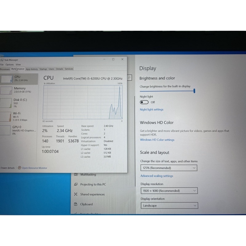 laptop giá rẻ Nec Vesapro i5 6200U ram 8gb ssd 128  hdd500gb
