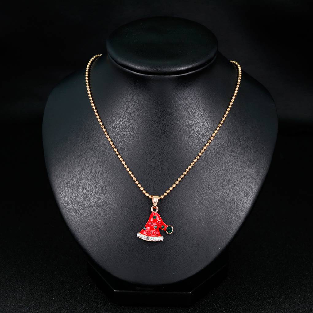 Dây Chuyền Mặt Tròn Họa Tiết Giáng Sinh Dễ Thương 629