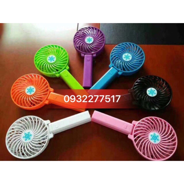 Quạt cầm tay siêu mát mini có đế để bàn