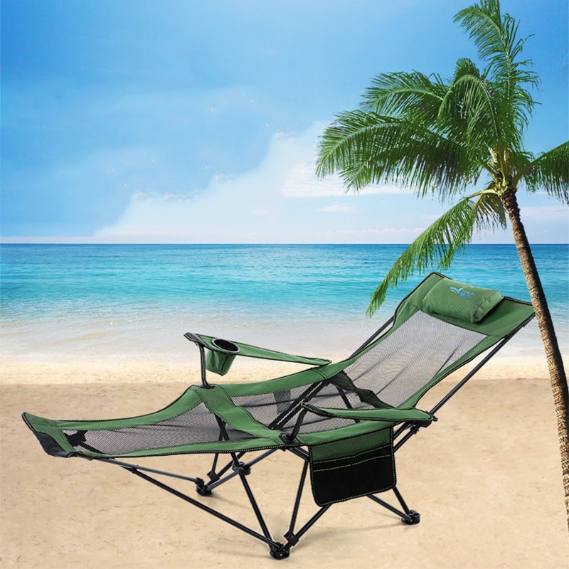 Ghế Xếp Nằm Có Khoá Kéo Tháo Phần Gác Chân