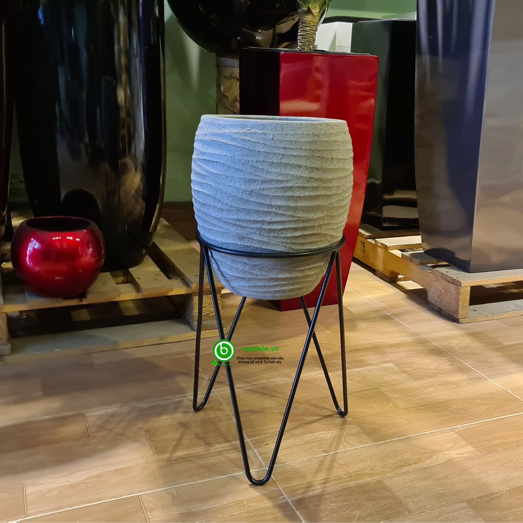Đôn kê chậu cây sắt 3 chân C40cm