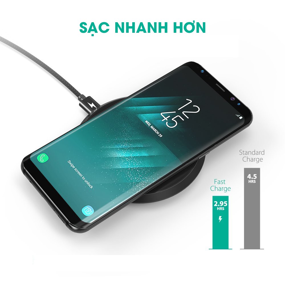 Đế sạc nhanh không dây hàng chính hãng cho Apple iPhone 7,7plus 8. iPhone X,XS,Max,ip1112 Samsung S8/ S9/ Note 9