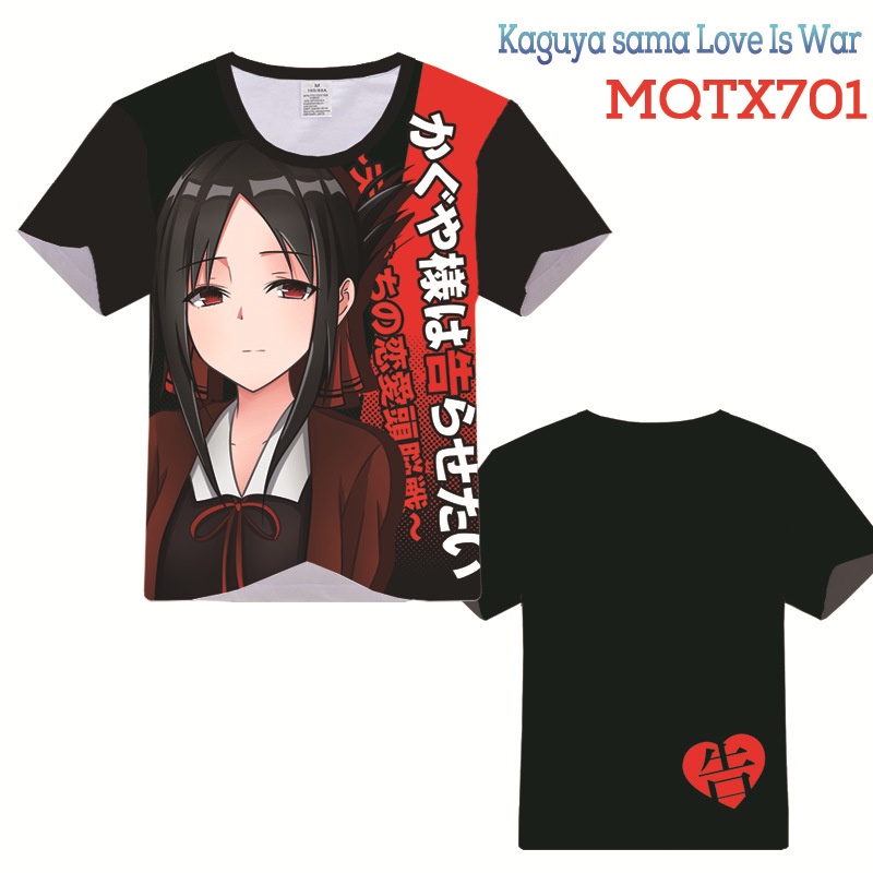 Áo Thun Tay Ngắn Dáng Rộng In Hình Anime Miss Kaguya Wants Me to Confess