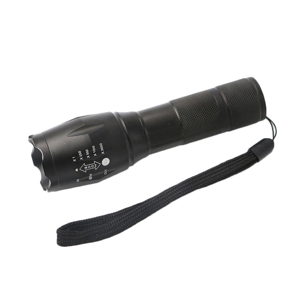 2pcs TureClos T6 LED Flashlight 5-Mode Torch Flashlight Zoomable Waterproof Protable Outdoor Camping Light
