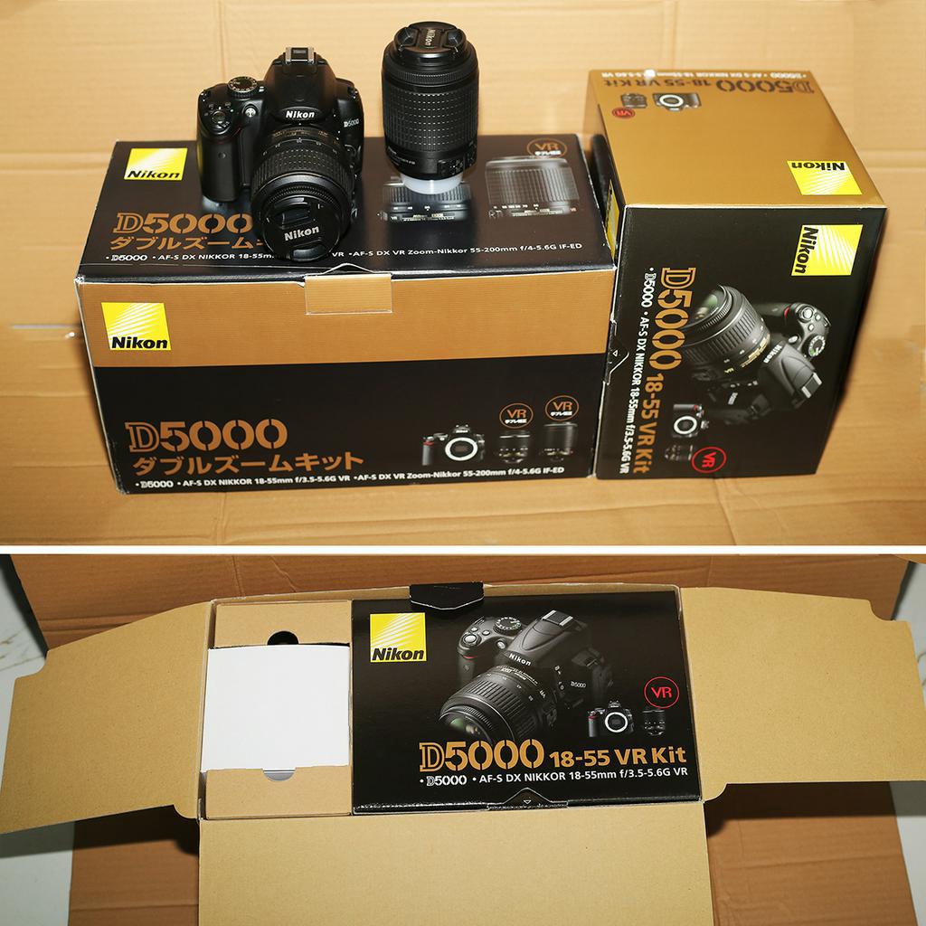 Máy ảnh NIKON D5000 kèm kit 18-55 + 55-200 G ED VR  có bảo hành
