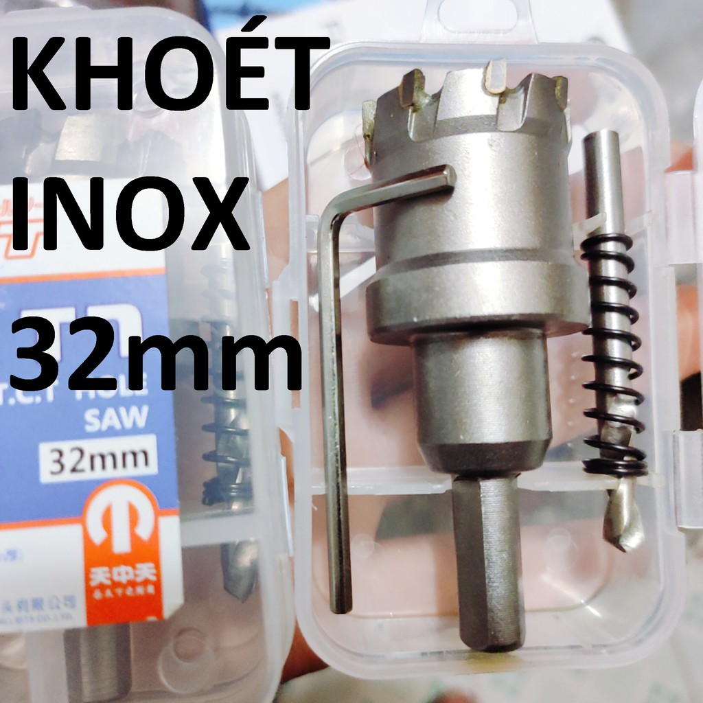 Mũi khoét inox 16-42mm , sắt đầu hợp kim công nghệ Đức Loại 1, mũi khoét kim loại 16-42mm