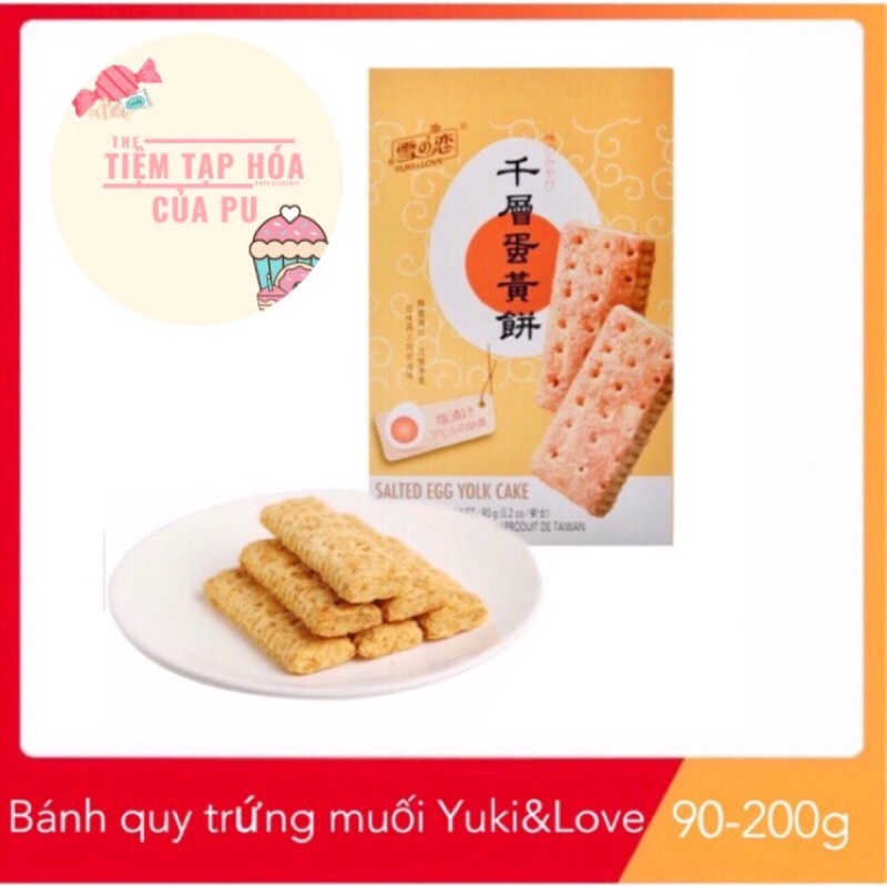 Bánh quy trứng muối Yuki & Love Salted Egg Yolk Cake 90g & 200g