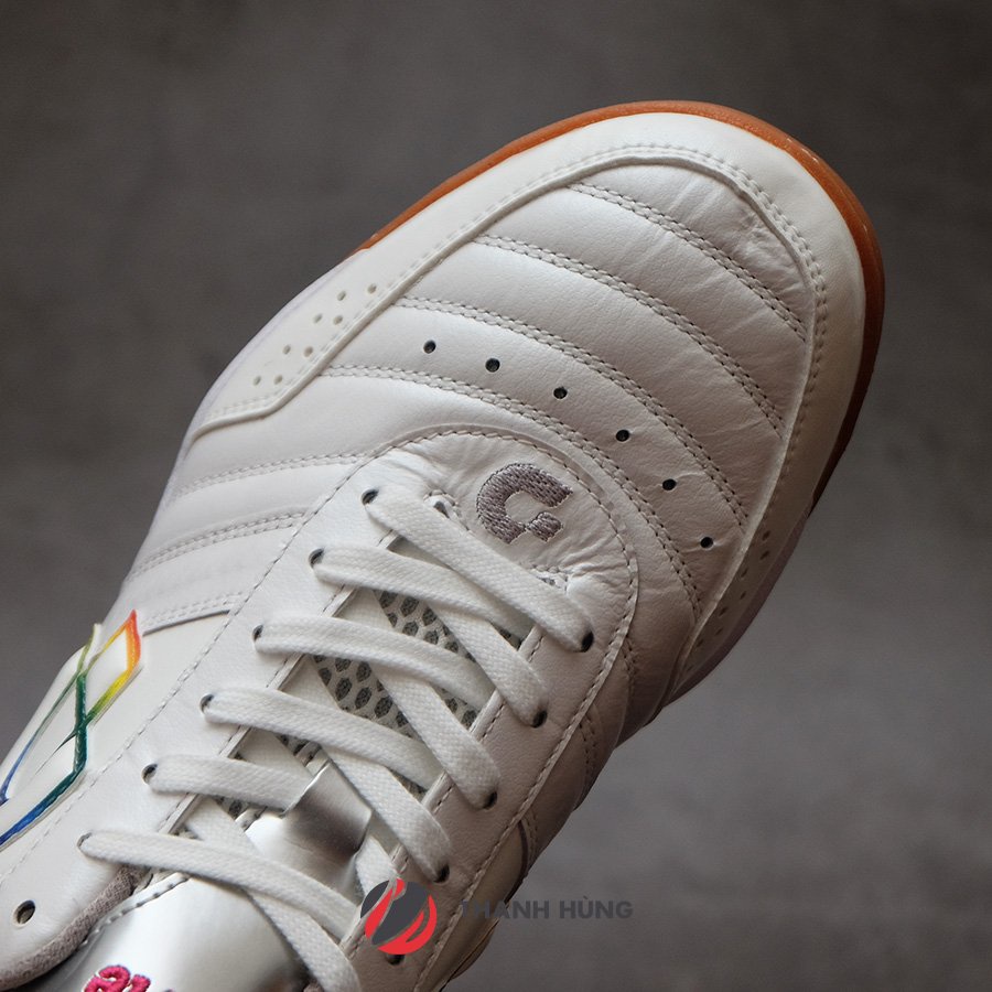GIÀY ĐÁ BÓNG CHÍNH HÃNG DESPORTE CAMPINAS JP V - DS1430 - TRẮNG/RAINBOW